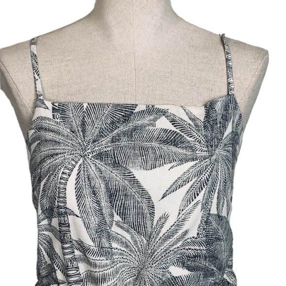 Marine Layer LILY Dress in Linen & Cotton and Palm Print sz XL - Picture 12 of 16